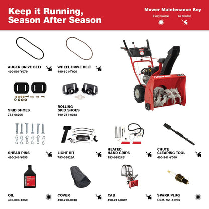 Troy-Bilt Storm 2420 Two- Stage Gas Snow Blower | 24 in. | 208 cc | Electric Start | Self Propelled