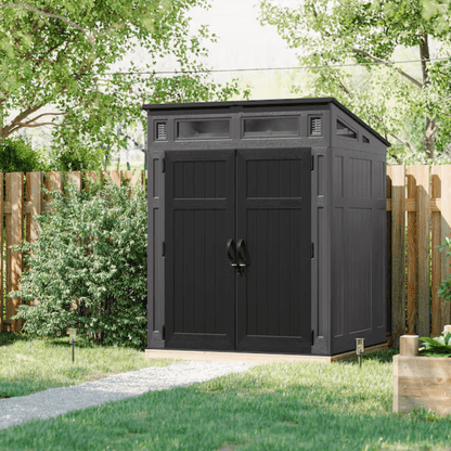 Suncast Modernist 6 ft. × 5 ft. Storage Shed with Tool Hook