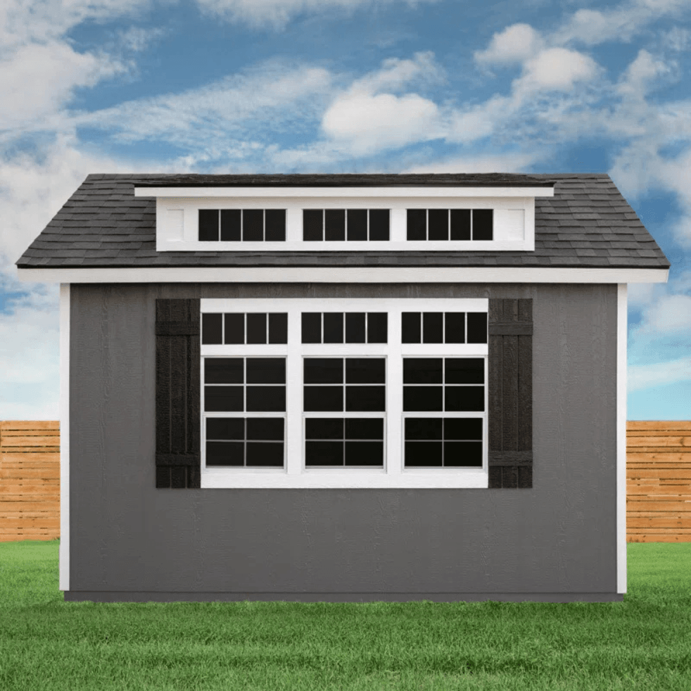 Handy Home Products Windemere 10 ft. × 12 ft. Wood Storage Shed with Floor
