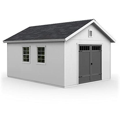 Handy Home Products Scarsdale 12 ft. × 16 ft. DIY Wood Storage Shed with Floor
