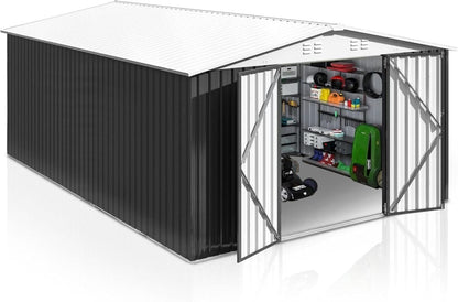 Patiowell 10 ft. × 12 ft. Metal Outdoor Storage Shed