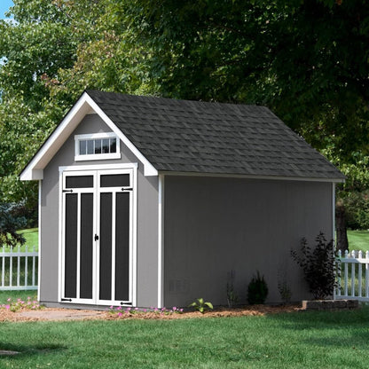 Handy Home Products Tribeca 10 ft. × 12 ft. Wood Storage Shed with Floor