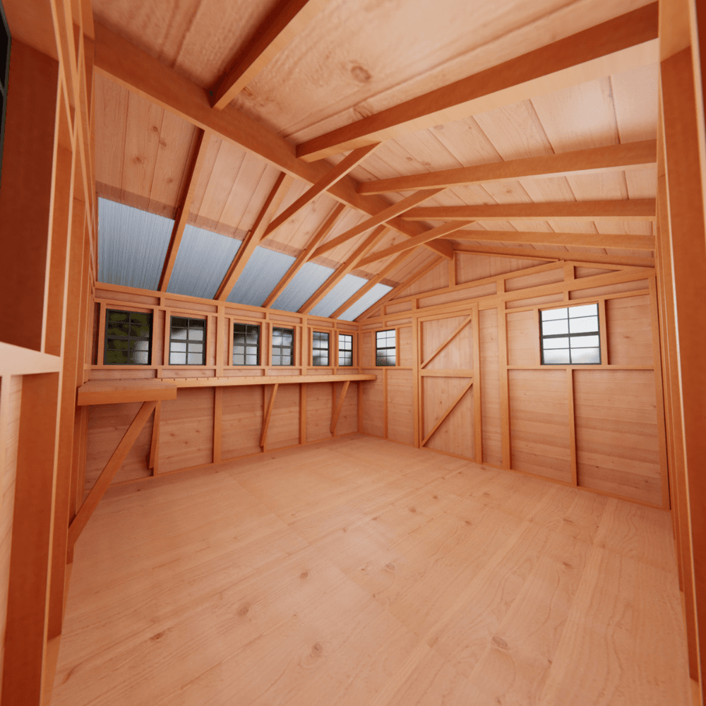 Outdoor Living Today 12 × 12 Western Red Cedar Sunshed Garden Shed