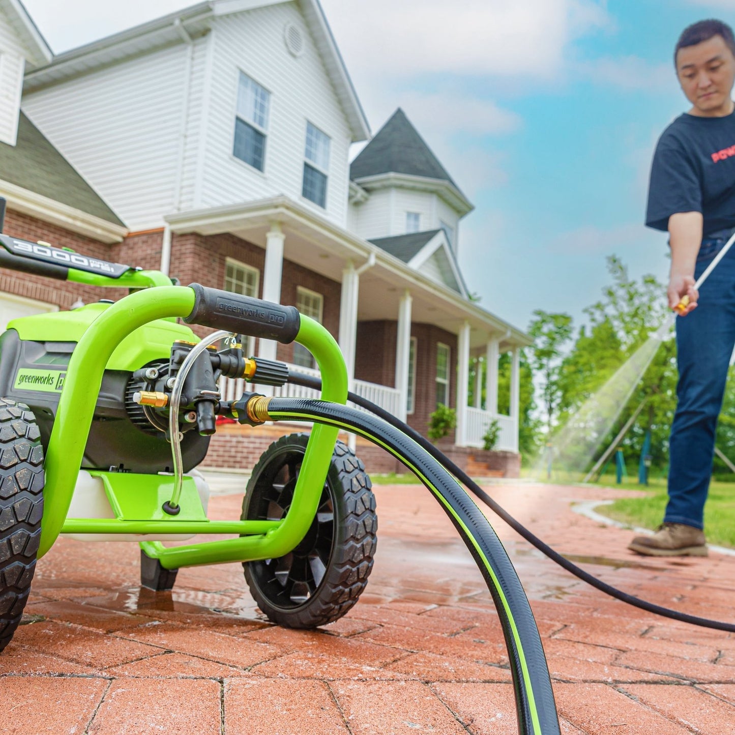 3000 PSI Pressure Washer w/ 15″ Surface Cleaner & Extension Combo Kit