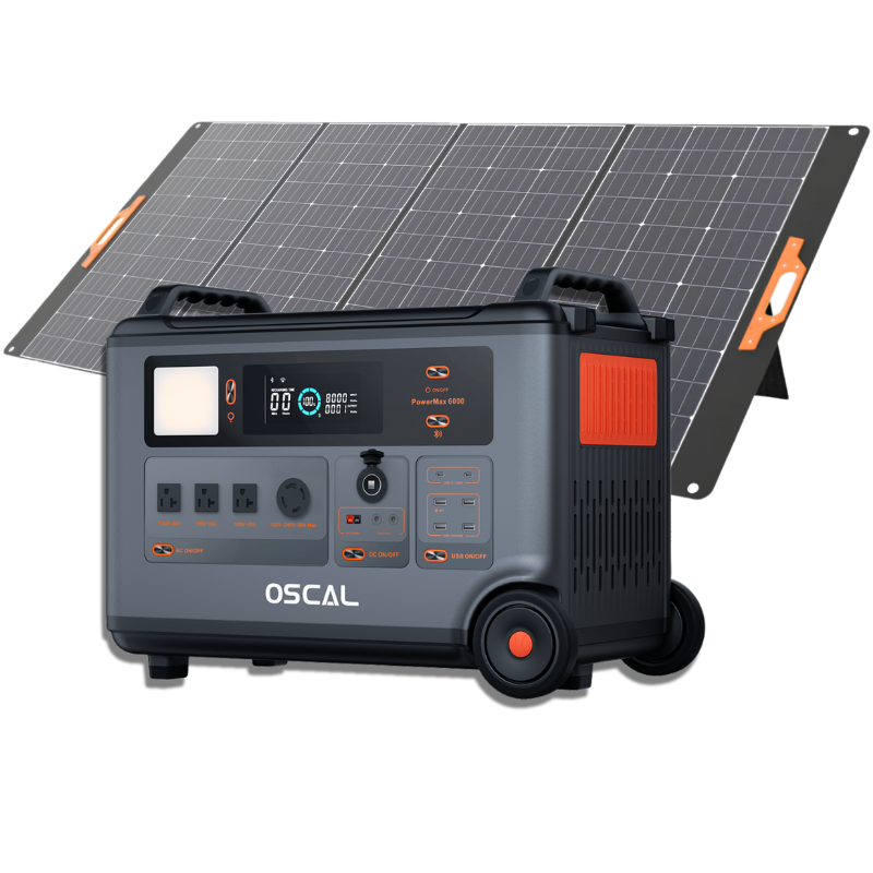 Oscal PowerMax 6000 | 6000W Portable Power Station with 120/240V Dual Voltage