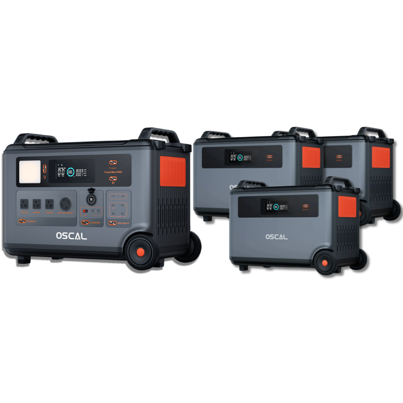 Oscal PowerMax 6000 | 6000W Portable Power Station with 120/240V Dual Voltage