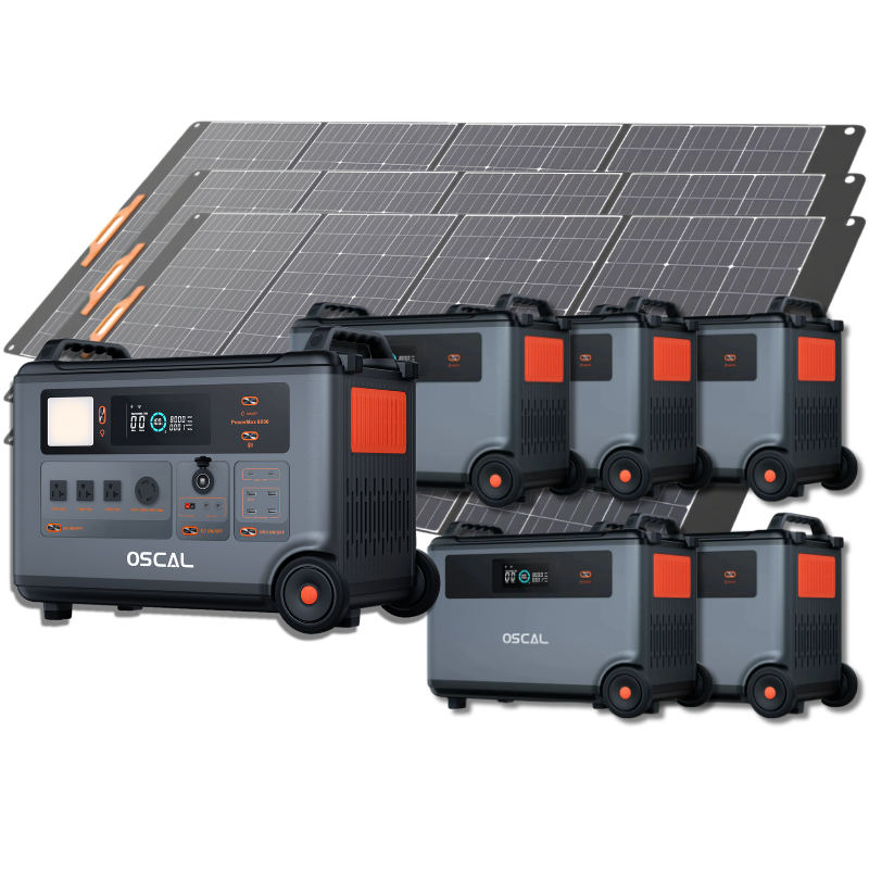 Oscal PowerMax 6000 | 6000W Portable Power Station with 120/240V Dual Voltage