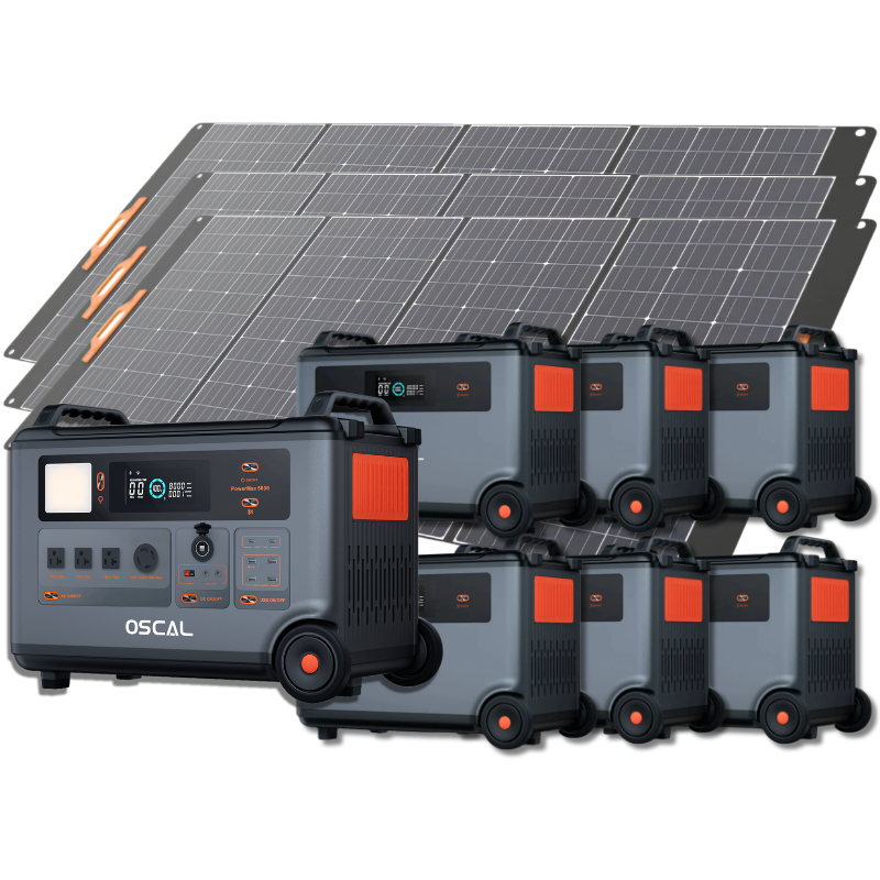 Oscal PowerMax 6000 | 6000W Portable Power Station with 120/240V Dual Voltage