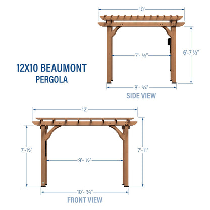 12×10 Beaumont Pergola