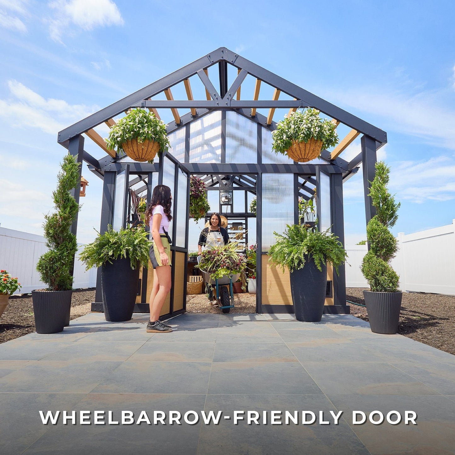 14×12 Larkspur Metal Greenhouse