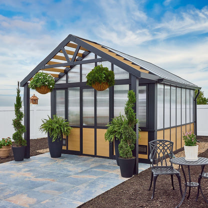 14×12 Larkspur Metal Greenhouse