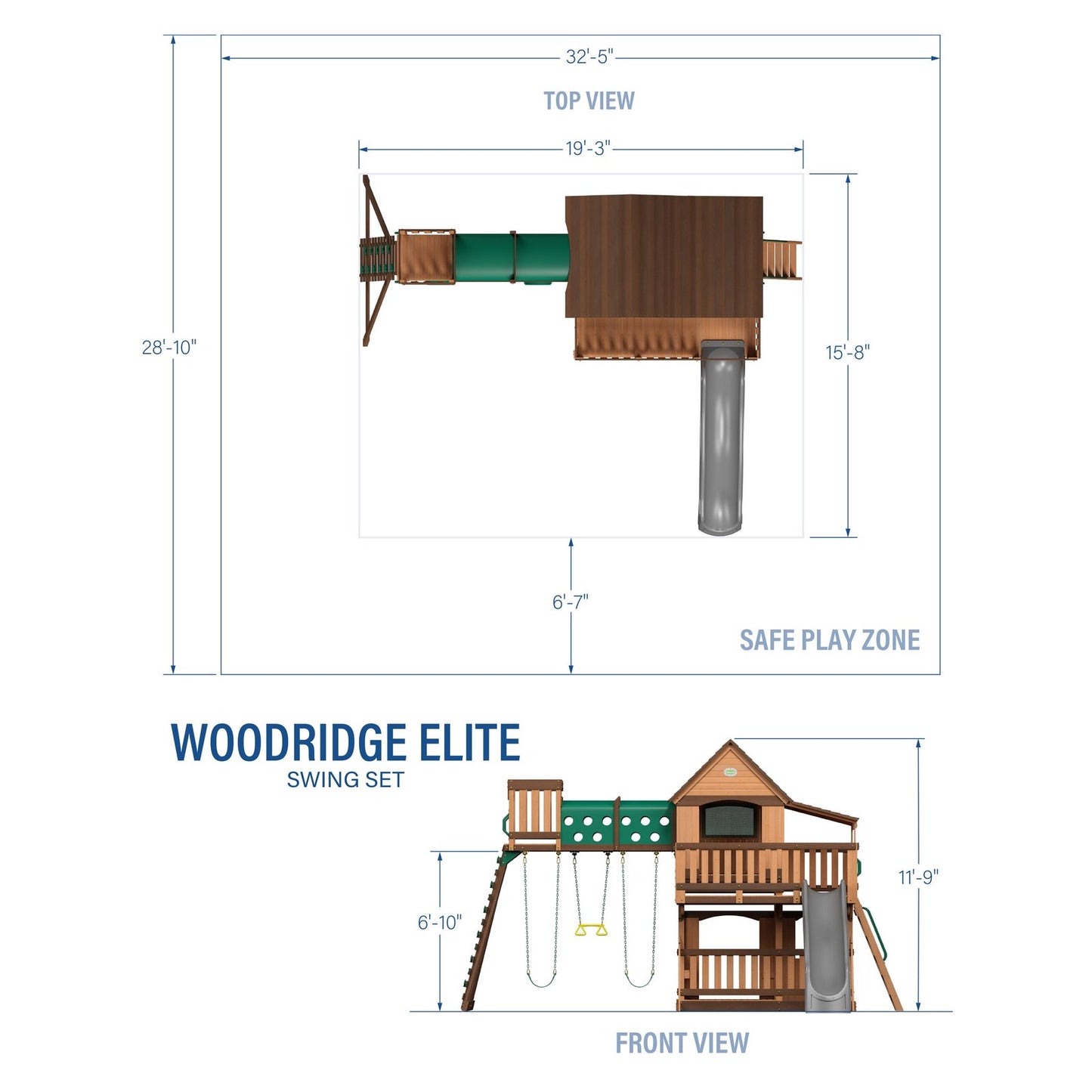 Woodridge Elite Swing Set