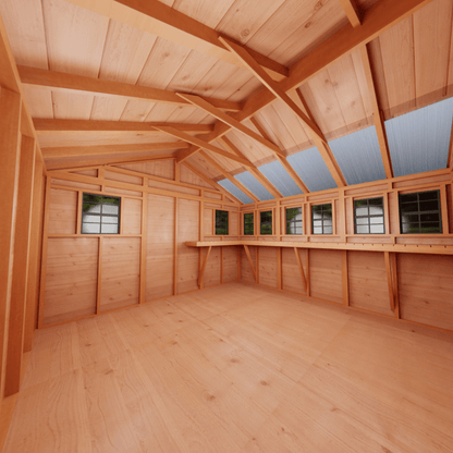 Outdoor Living Today 12 × 12 Western Red Cedar Sunshed Garden Shed