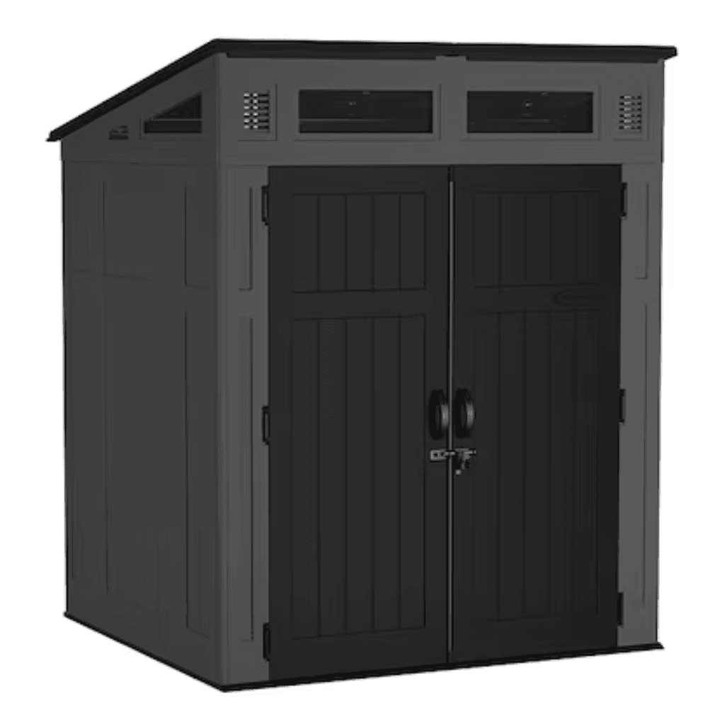 Suncast Modernist 6 ft. × 5 ft. Storage Shed with Tool Hook