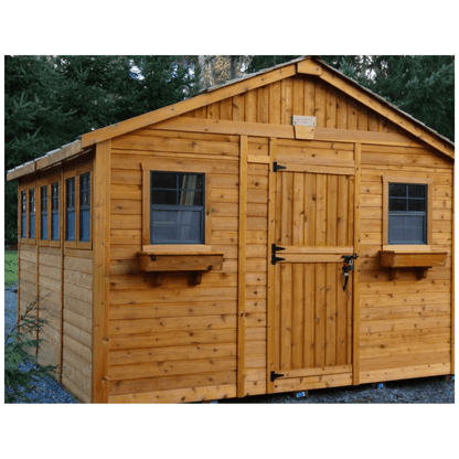 Outdoor Living Today 12 × 12 Western Red Cedar Sunshed Garden Shed