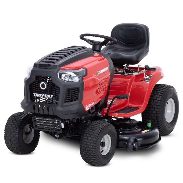 Troy-Bilt Bronco 46″ Gas Riding Lawn Mower with 547cc Engine and AutoDrive Transmission