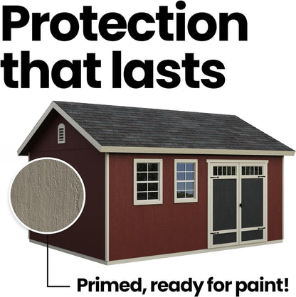 Handy Home Products Scarsdale 12 ft. × 16 ft. DIY Wood Storage Shed with Floor