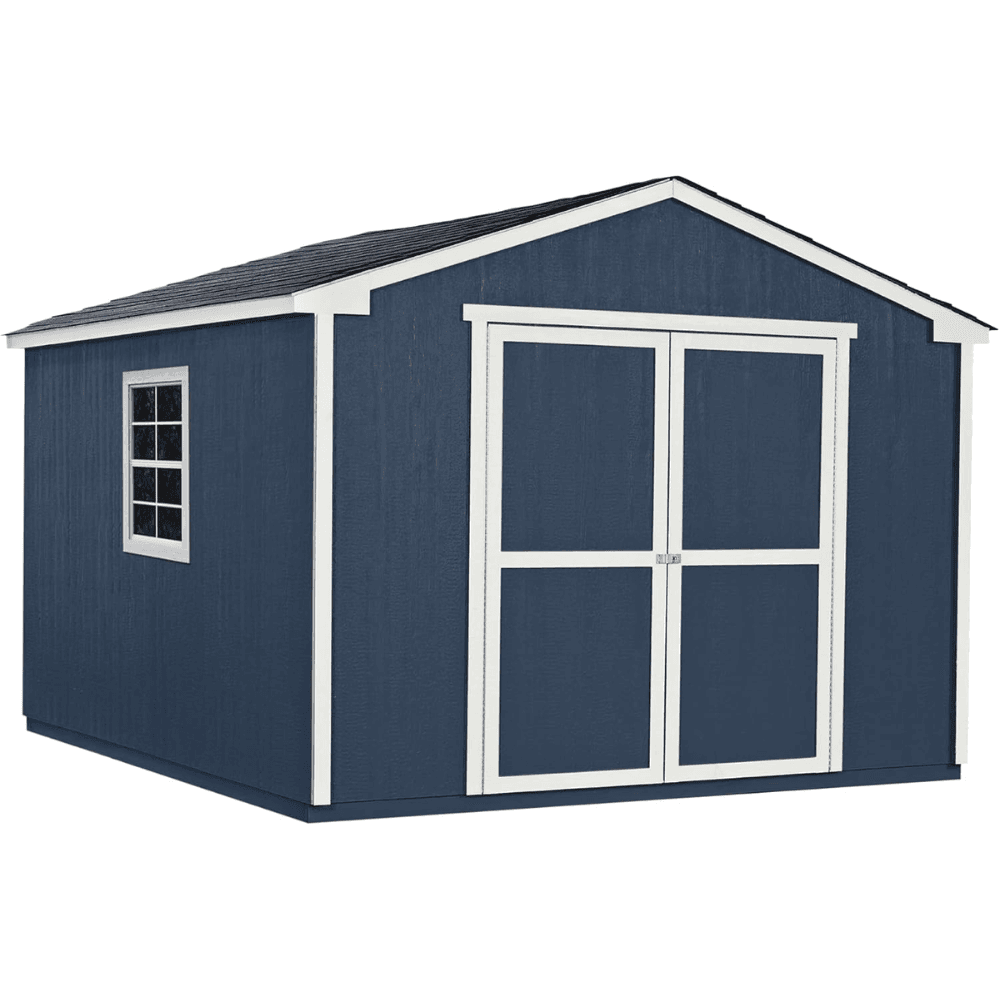 Handy Home Products Charleston Value Gable 10 ft. × 12 ft. DIY Wood Storage Shed with Floor