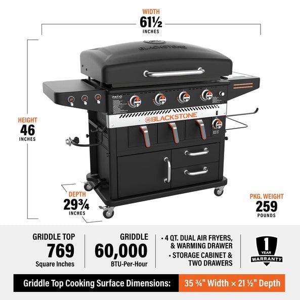 Blackstone 1923 Patio 36” Cabinet Griddle With Air Fryer