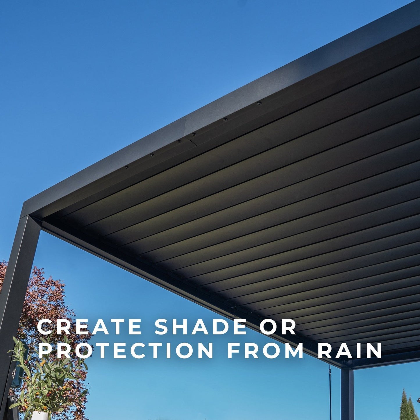 10×10 Sarasota Steel Louvered Pergola