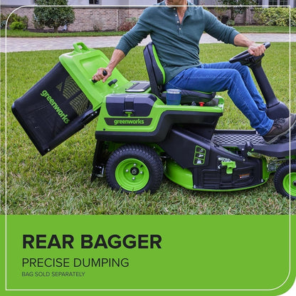 Greenworks 60V 30 in. CrossoverT Riding Lawn Tractor with 4 × 8.0Ah Batteries