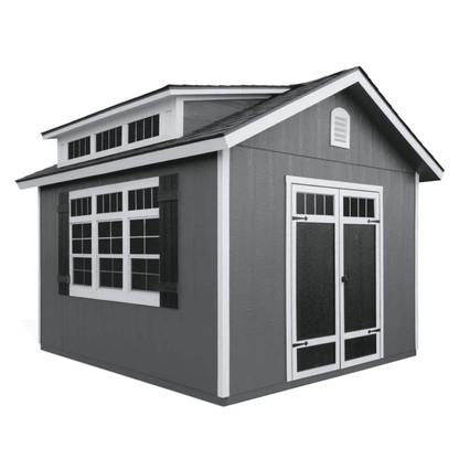 Handy Home Products Windemere 10 ft. × 12 ft. Wood Storage Shed with Floor