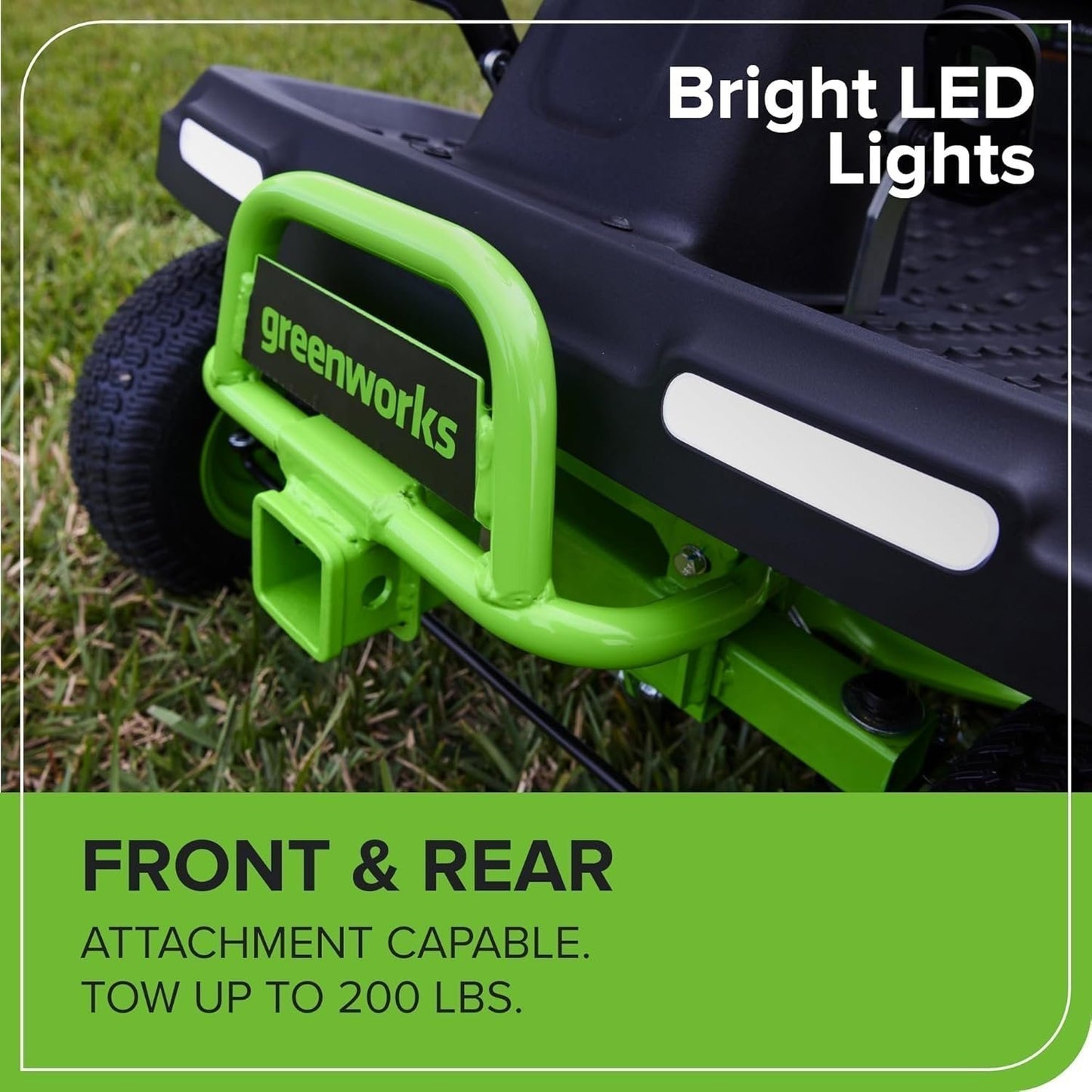 Greenworks 60V 30 in. CrossoverT Riding Lawn Tractor with 4 × 8.0Ah Batteries