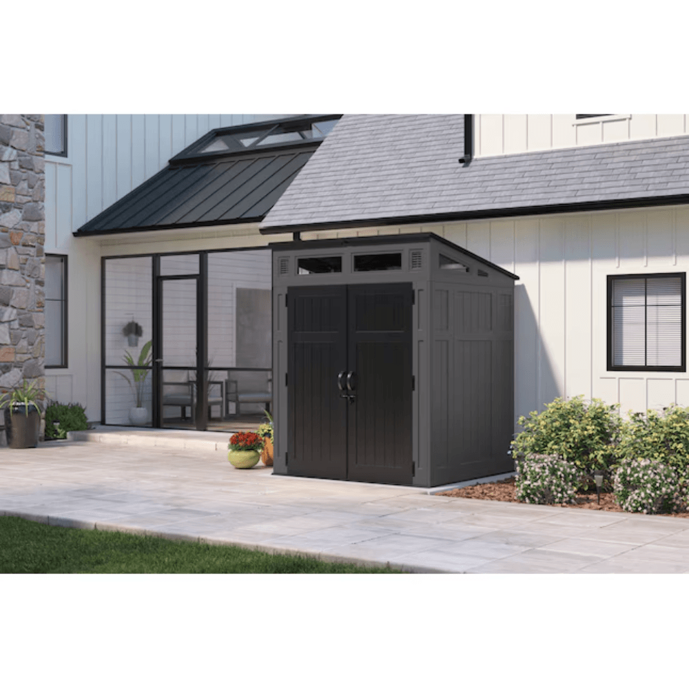 Suncast Modernist 6 ft. × 5 ft. Storage Shed with Tool Hook