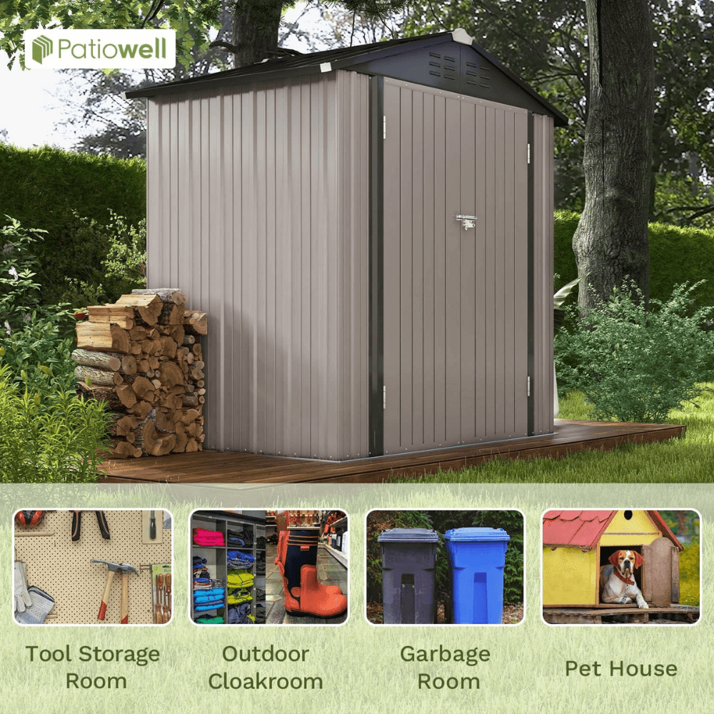 CRAFTSMAN 7 ft. × 7 ft. Resin Storage Shed with Floor