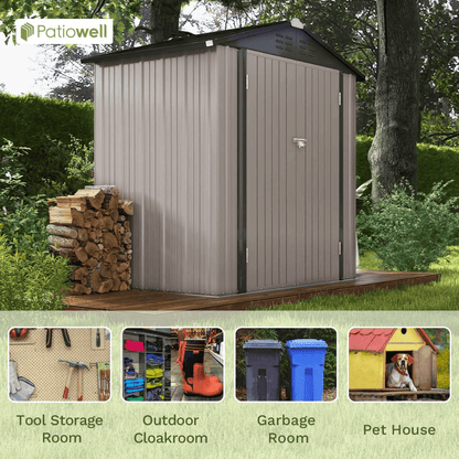 CRAFTSMAN 7 ft. × 7 ft. Resin Storage Shed with Floor
