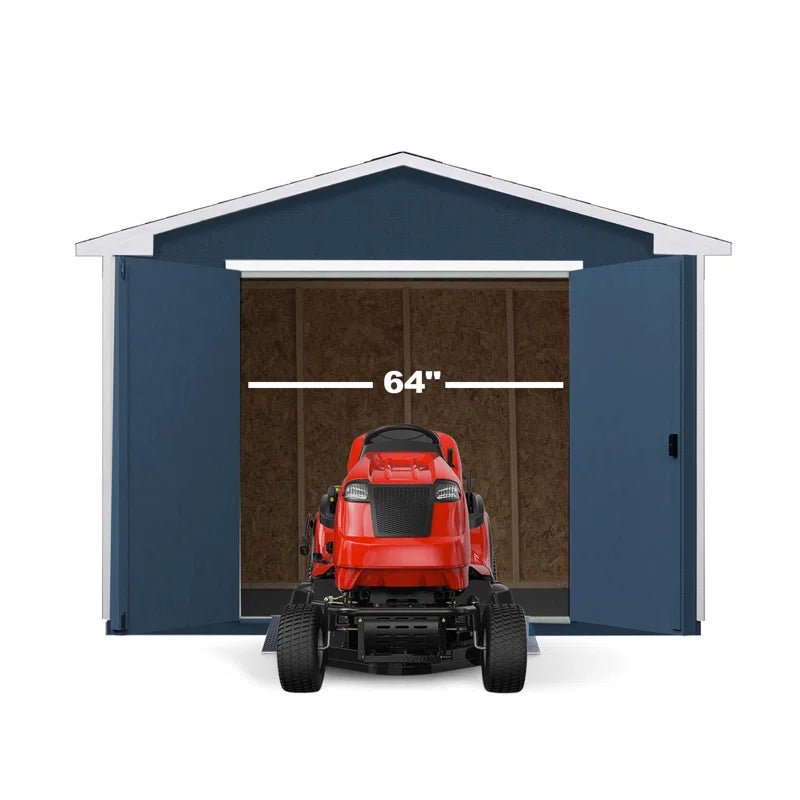 Handy Home Products Charleston Value Gable 10 ft. × 12 ft. DIY Wood Storage Shed with Floor