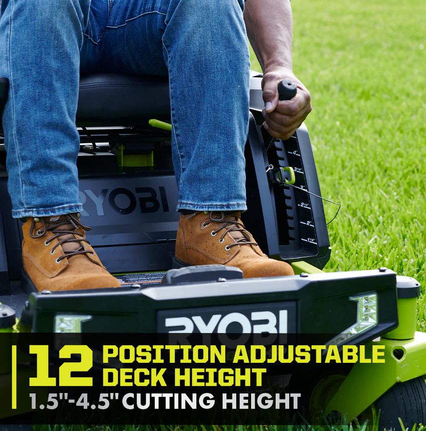 RYOBI 80V HP Brushless 30 in. Zero-Turn Mower with (2) 80V 10Ah Batteries and Charger