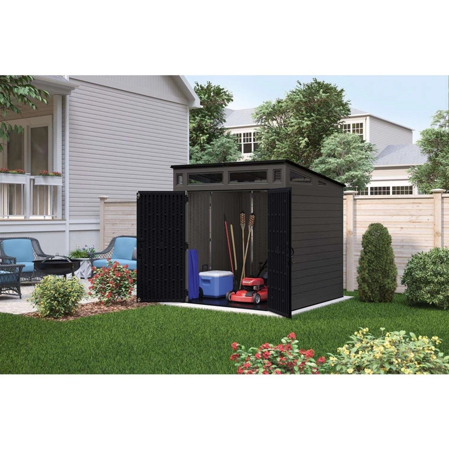Suncast Modernist 7 ft. × 7 ft. Resin Storage Shed