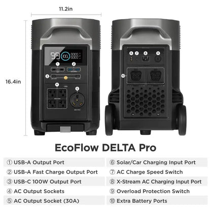 EcoFlow DELTA Pro Portable Power Station & Solar Kits