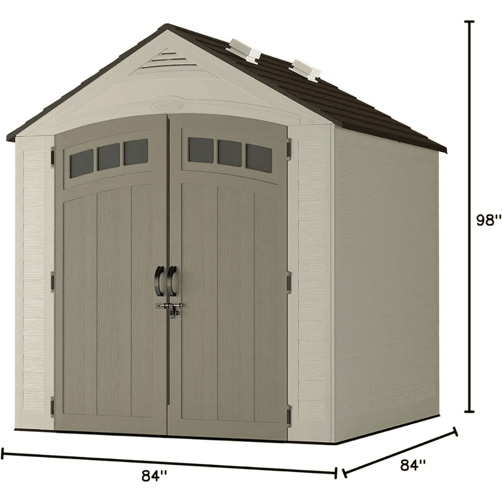 Suncast Vista 7 ft. × 7 ft. Resin Storage Shed