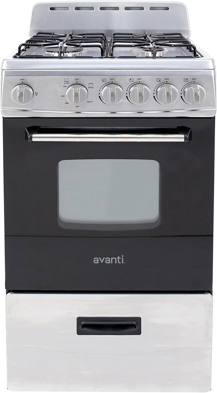 Avanti GR2013CSS 20-Inch Freestanding Gas Range, Stainless Steel