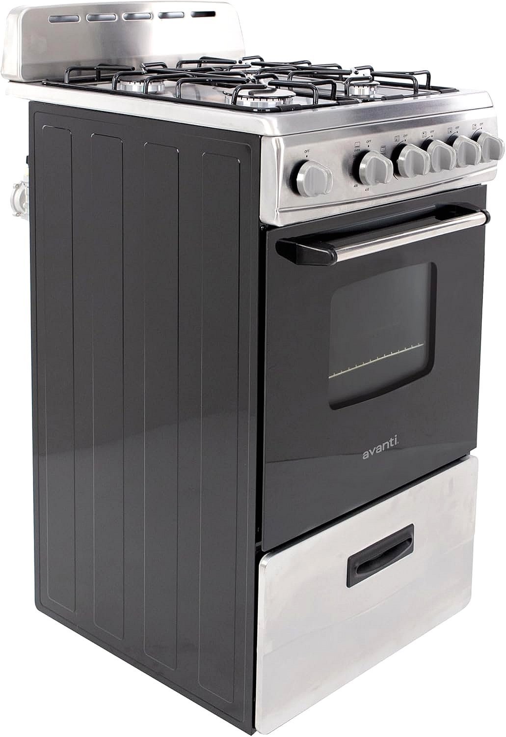 Avanti GR2013CSS 20-Inch Freestanding Gas Range, Stainless Steel