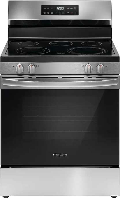 Frigidaire FCRE3062AS 30-inch Freestanding Electric Range with EvenTemp, Stainless Steel