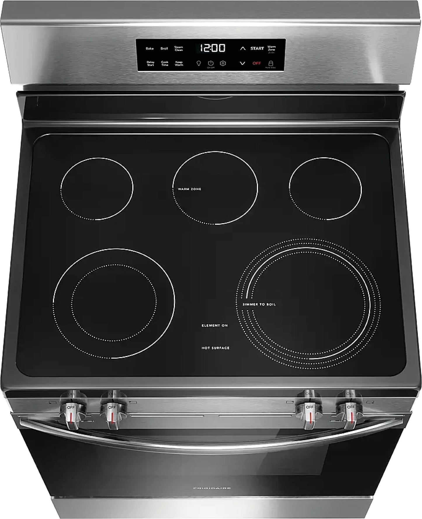 Frigidaire FCRE3062AS 30-inch Freestanding Electric Range with EvenTemp, Stainless Steel