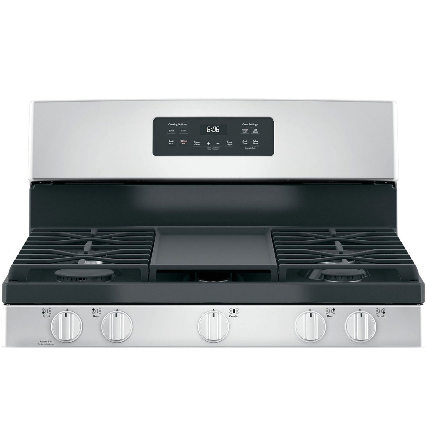 GE 30-Inch Freestanding Gas Range with 4.8 cu. ft. Oven Capacity and Sealed Cooktop Burners