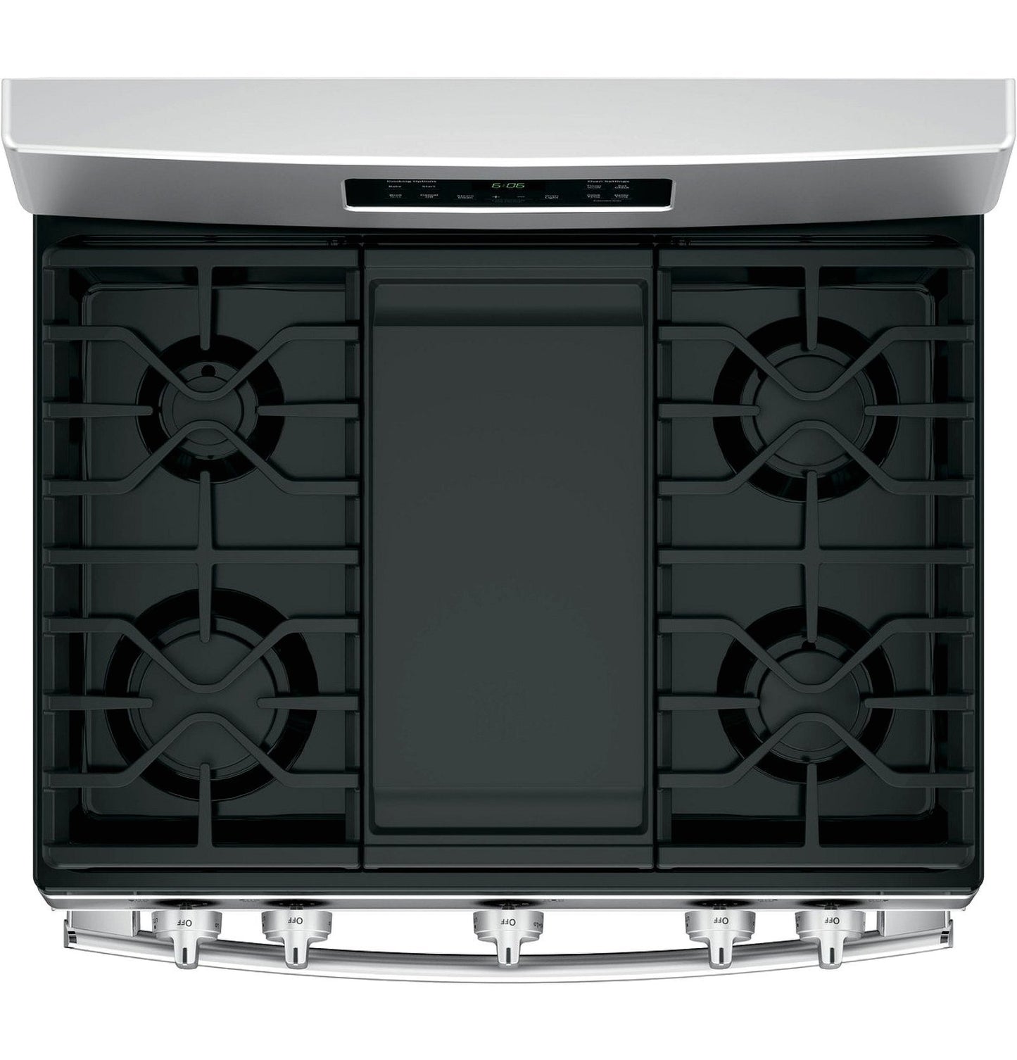 GE 30-Inch Freestanding Gas Range with 4.8 cu. ft. Oven Capacity and Sealed Cooktop Burners