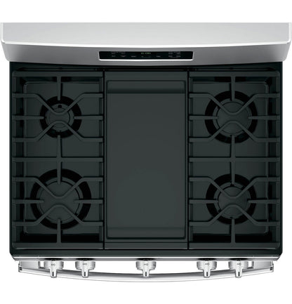 GE 30-Inch Freestanding Gas Range with 4.8 cu. ft. Oven Capacity and Sealed Cooktop Burners