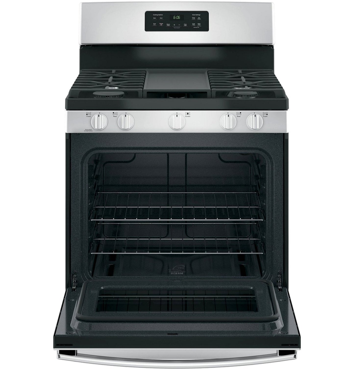 GE 30-Inch Freestanding Gas Range with 4.8 cu. ft. Oven Capacity and Sealed Cooktop Burners