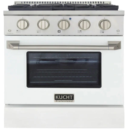 Kucht Professional 30-Inch 4.2 cu. ft. Gas Range with Convection Oven in Titanium