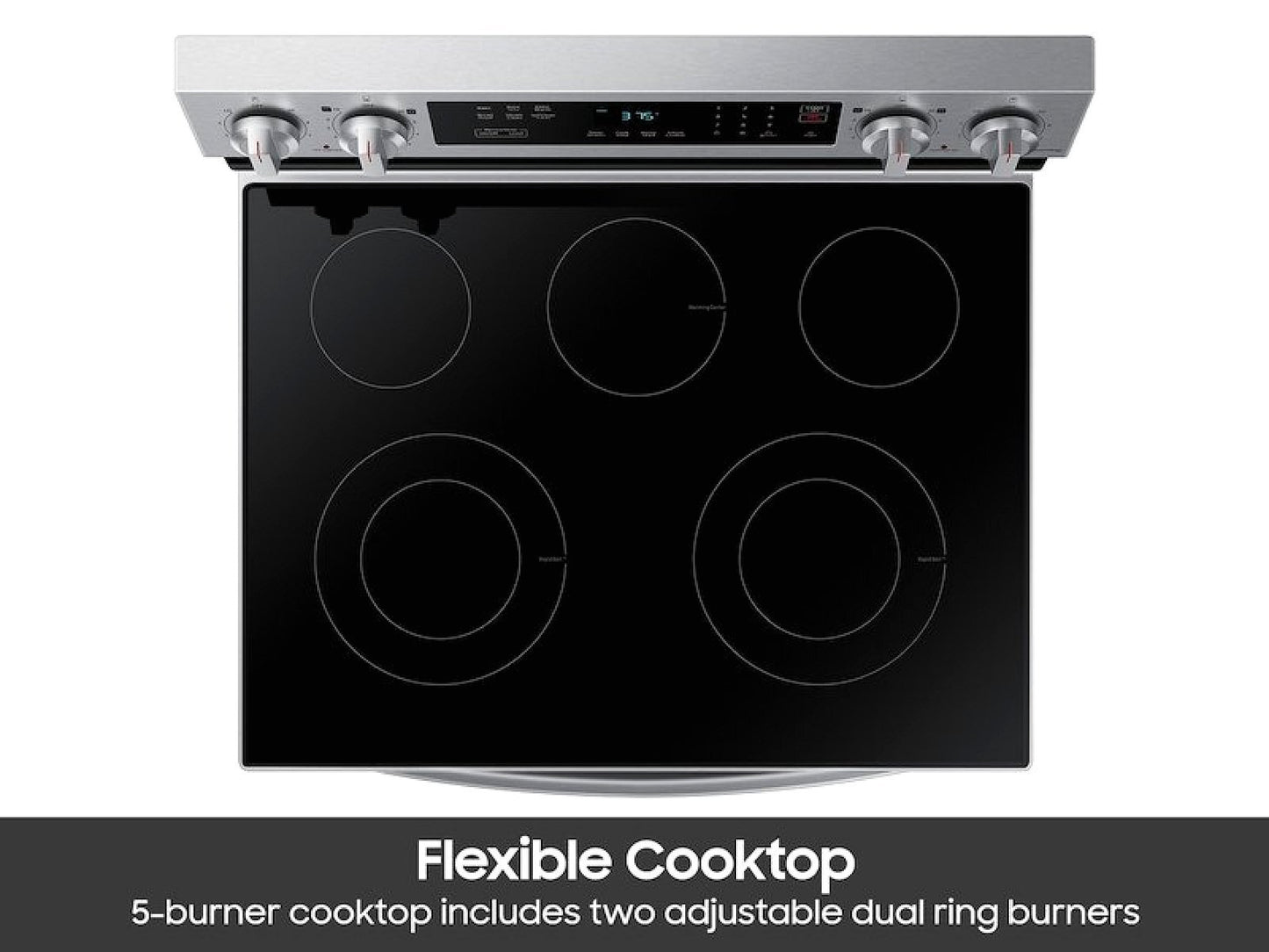 Samsung 6.3 Cu. Ft. Smart Freestanding Electric Range NE63A6311SS