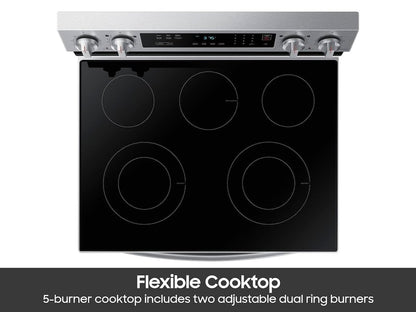 Samsung 6.3 Cu. Ft. Smart Freestanding Electric Range NE63A6311SS