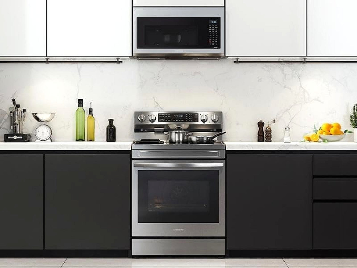 Samsung 6.3 cu. ft. Smart Freestanding Electric Range with No-Preheat Air Fry, Convection+, & Griddle, Stainless Steel NE63A6711SS