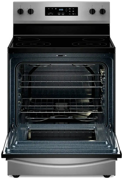 Whirlpool WFE535S0JS 5.3 cu. ft. Freestanding Electric Range with Fan Convection and Frozen Bake Technology, Stainless Steel