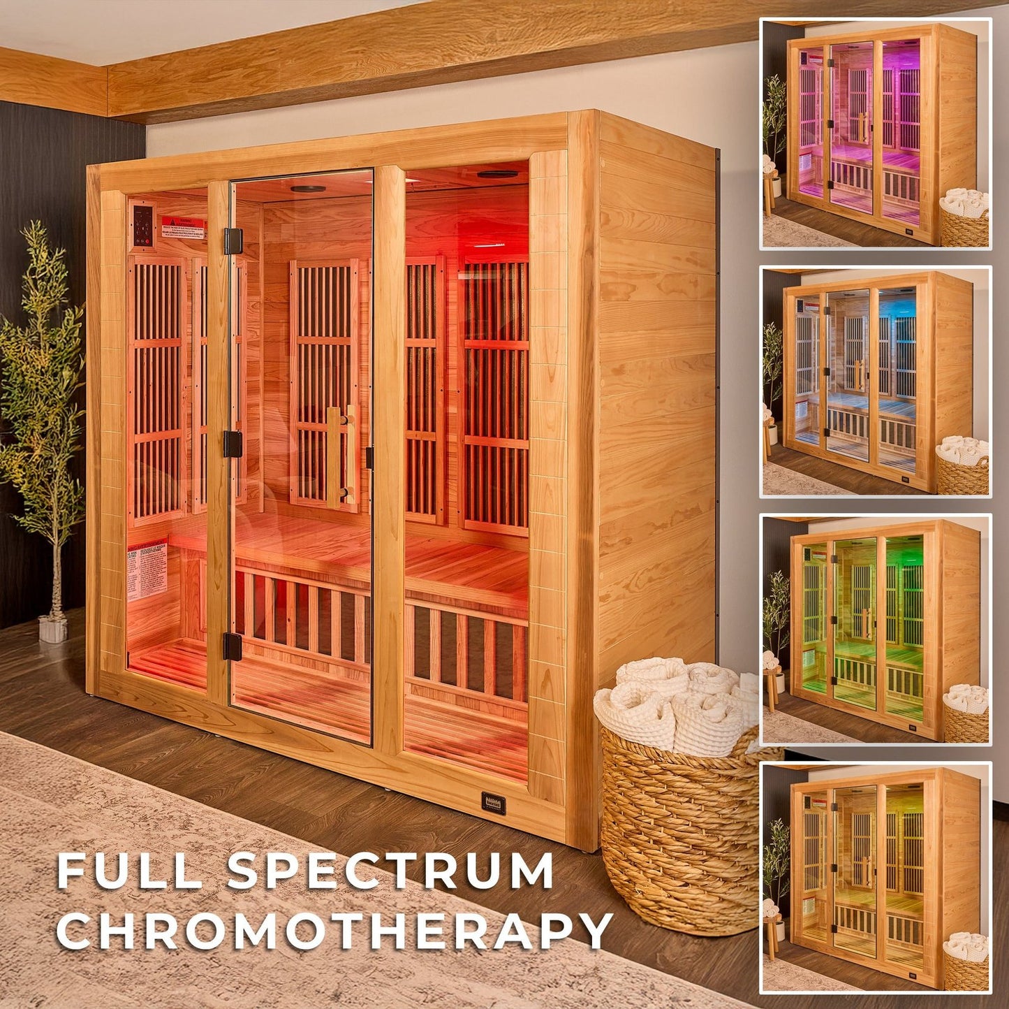Rylan Indoor Infrared Sauna – 4 Person